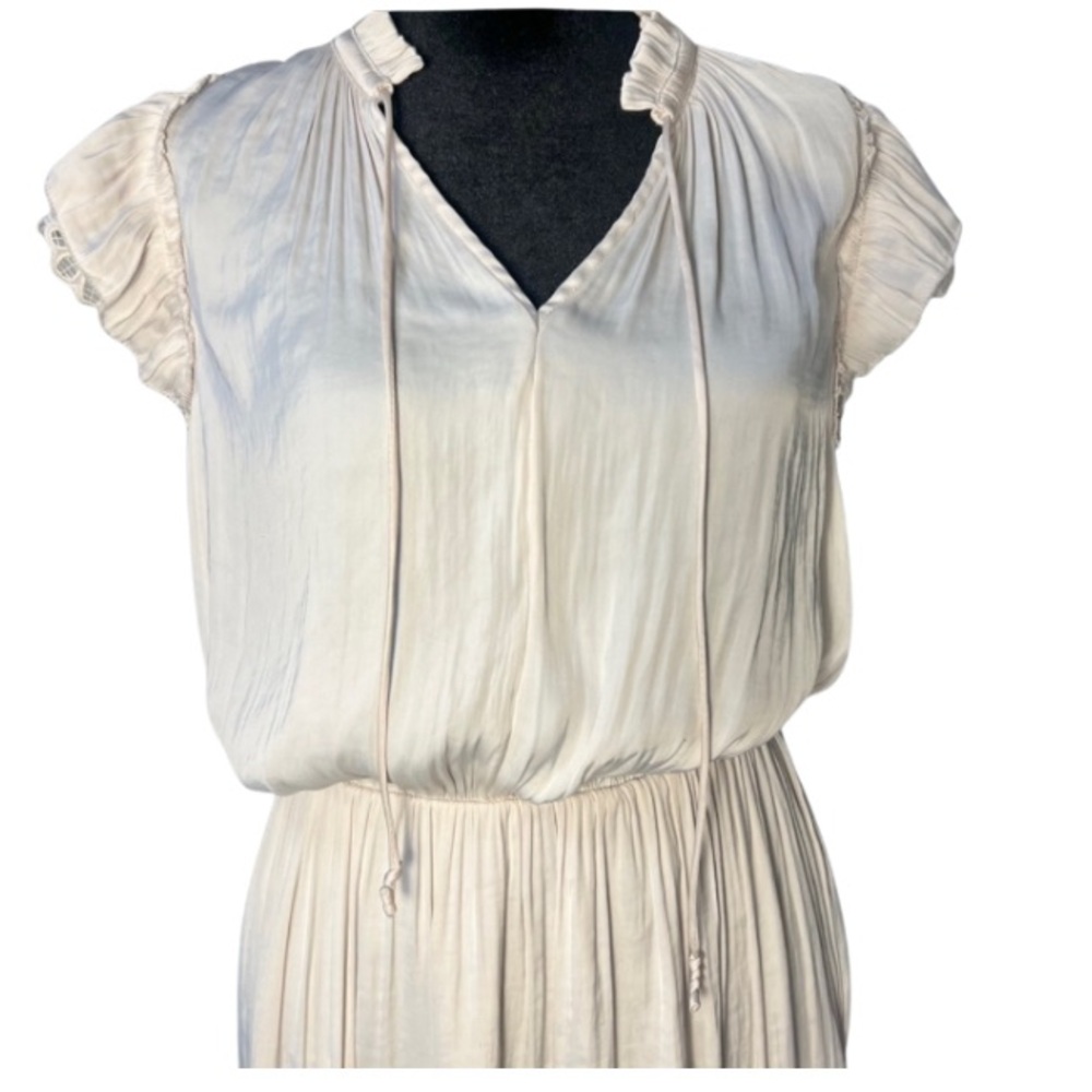 Current Air Anthropology, Cream soft Midi Dress Size S